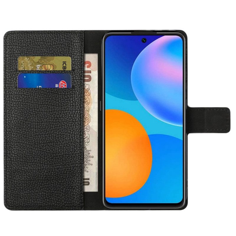 Folio Cover Samsung Galaxy M23 5G Trama Di Pelle Di Litchi