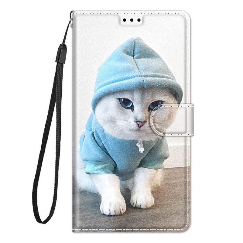 Folio Cover Samsung Galaxy M23 5G Ventaglio Gatto Perizoma