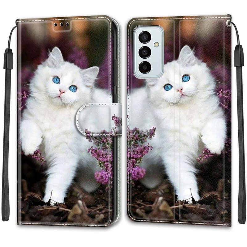 Folio Cover Samsung Galaxy M23 5G Ventaglio Gatto Perizoma