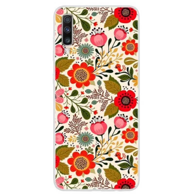 Cover Samsung Galaxy A70 Arazzo Floreale