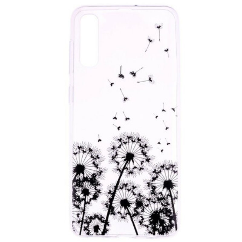 Cover Samsung Galaxy A70 Denti Di Leone Neri Senza Cuciture