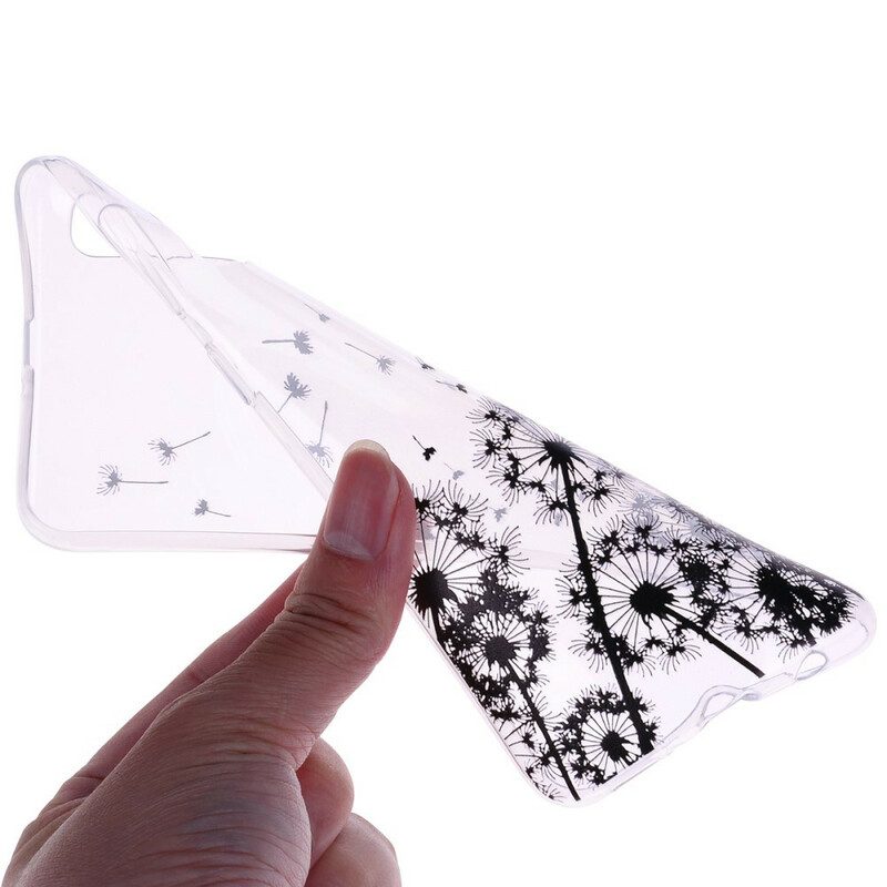 Cover Samsung Galaxy A70 Denti Di Leone Neri Senza Cuciture