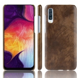 Cover Samsung Galaxy A70 Effetto Pelle Litchi