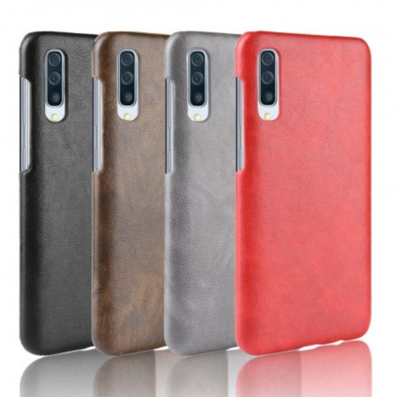 Cover Samsung Galaxy A70 Effetto Pelle Litchi