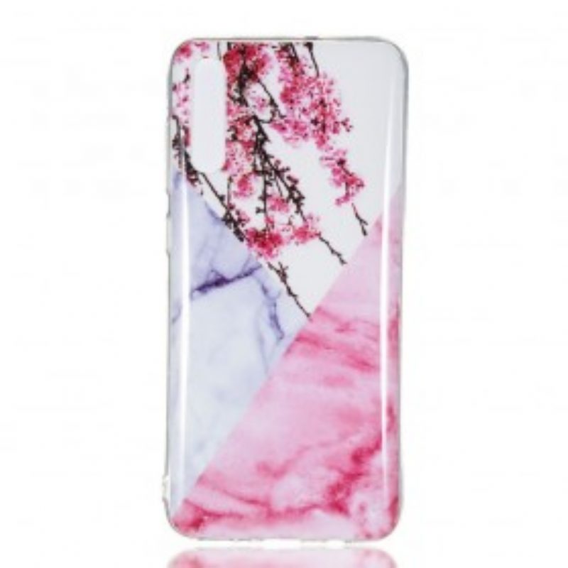 Cover Samsung Galaxy A70 Fiore Di Susino Marmorizzato