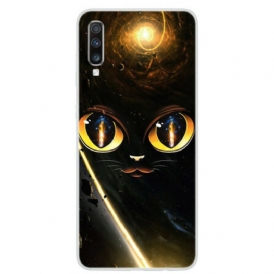 Cover Samsung Galaxy A70 Gatto Galassia