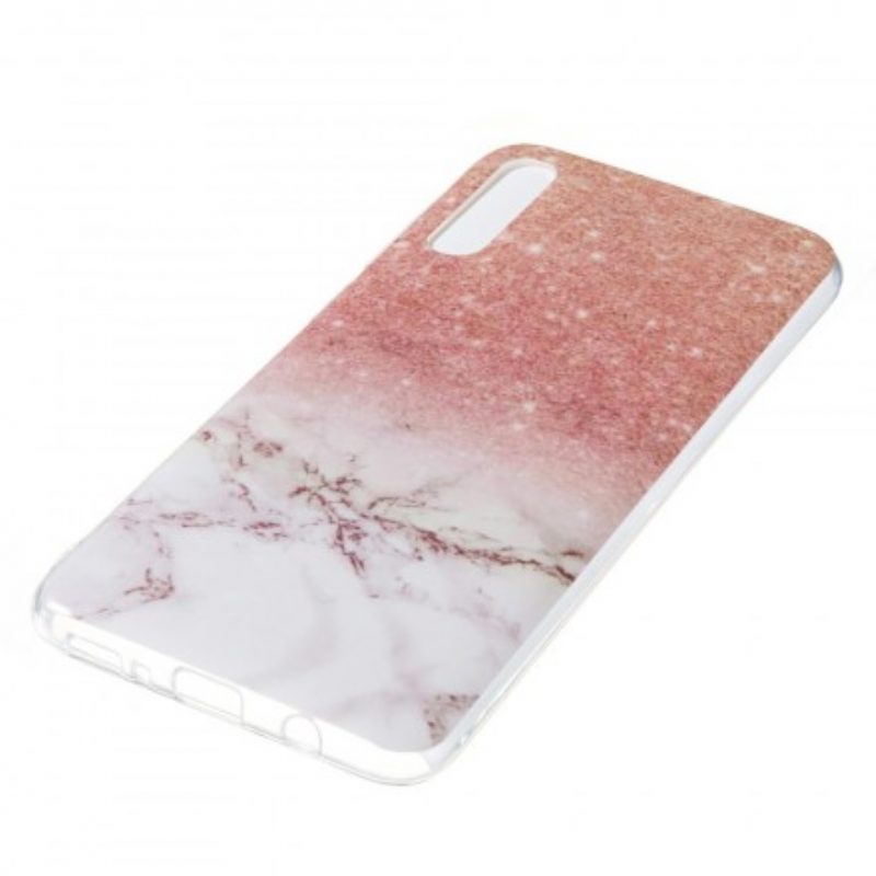 Cover Samsung Galaxy A70 Marmo Glitterato