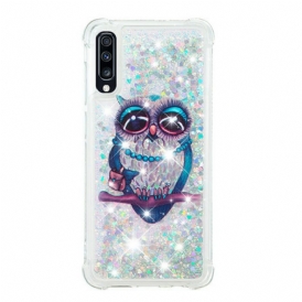 Cover Samsung Galaxy A70 Miss Owl Paillettes