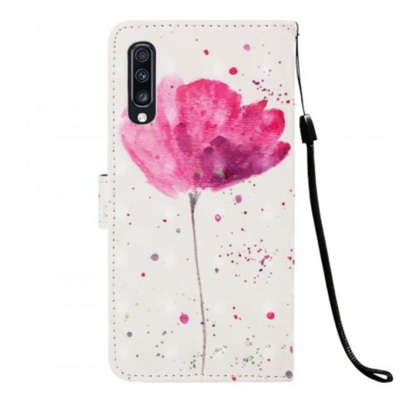 Cover Samsung Galaxy A70 Papavero Dell'acquerello