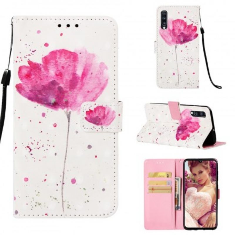 Cover Samsung Galaxy A70 Papavero Dell'acquerello