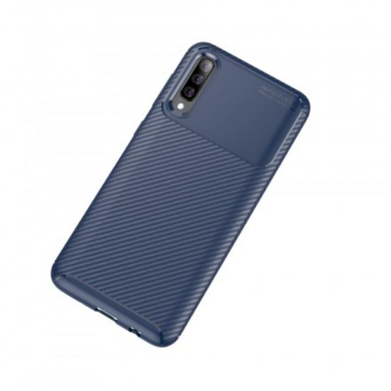 Cover Samsung Galaxy A70 Struttura Flessibile In Fibra Di Carbonio