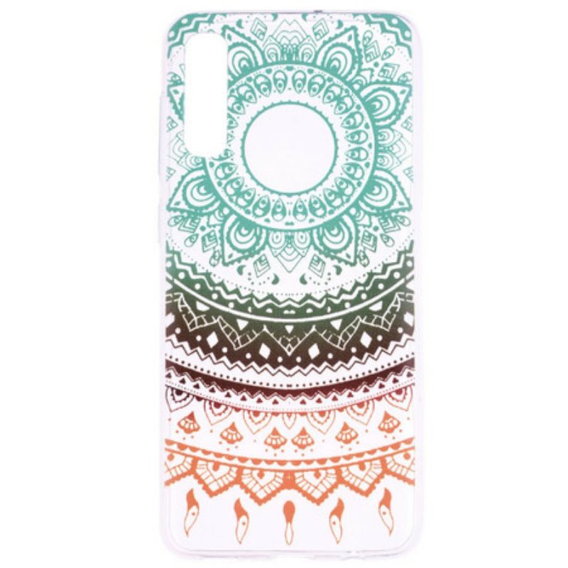 Cover Samsung Galaxy A70 Vintage Mandala Colorato Senza Soluzione Di Continuità