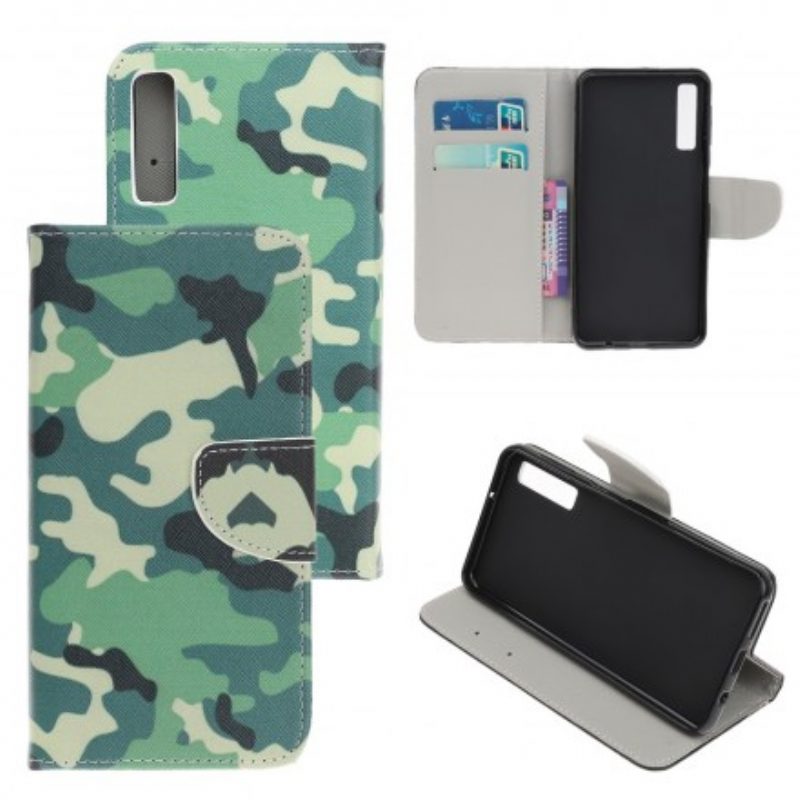 Custodia A Portafoglio Samsung Galaxy A70 Camuffamento Militare