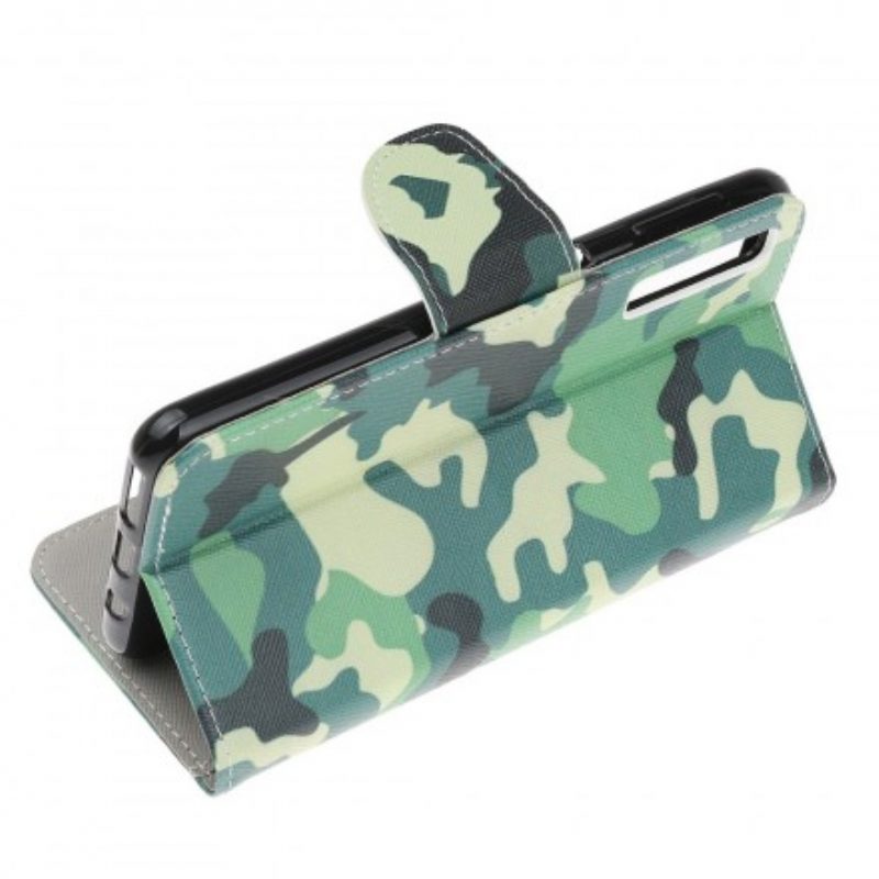 Custodia A Portafoglio Samsung Galaxy A70 Camuffamento Militare