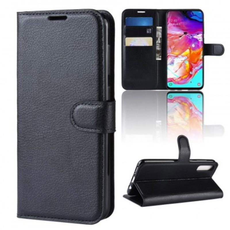 Custodia in pelle Samsung Galaxy A70 Classico