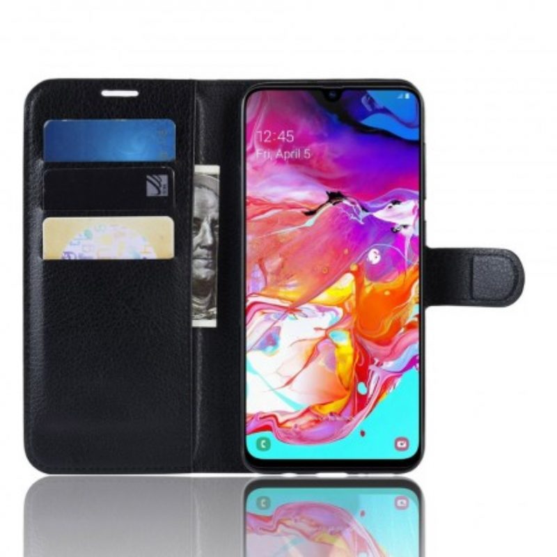 Custodia in pelle Samsung Galaxy A70 Classico