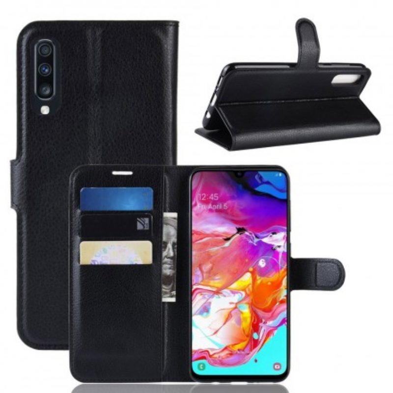 Custodia in pelle Samsung Galaxy A70 Classico