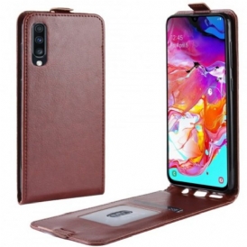 Custodia in pelle Samsung Galaxy A70 Folio Cover Effetto Pelle Pieghevole