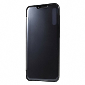 Custodia Samsung Galaxy A70 Specchio Ed Effetto Pelle