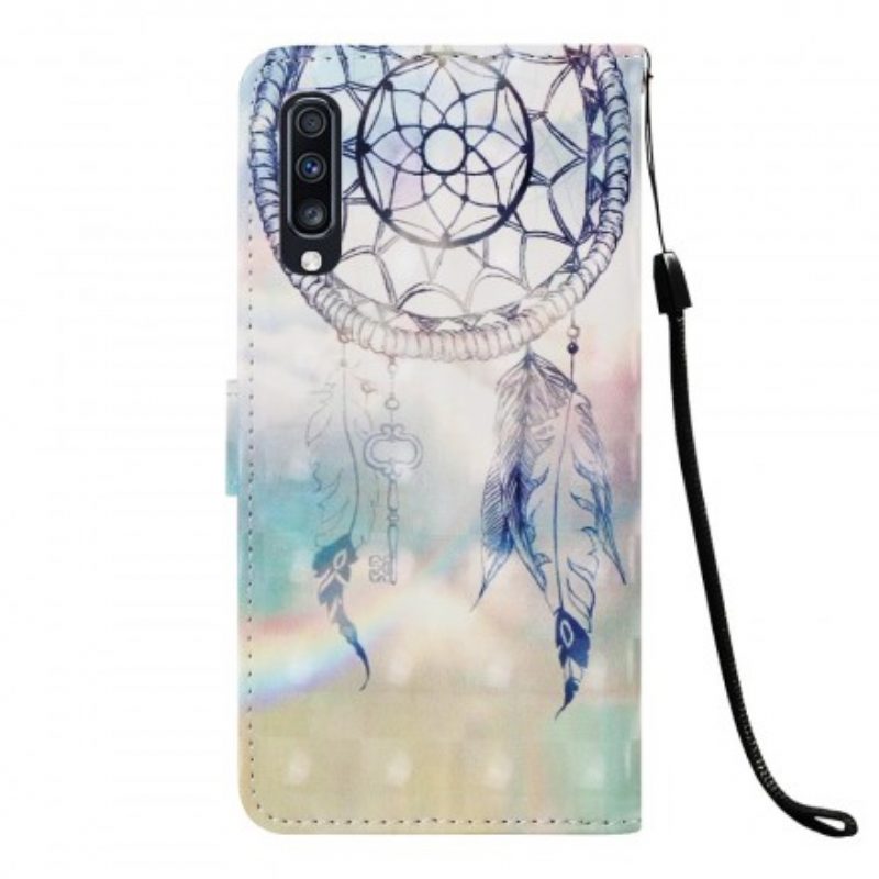 Folio Cover Samsung Galaxy A70 Acchiappasogni Pastello