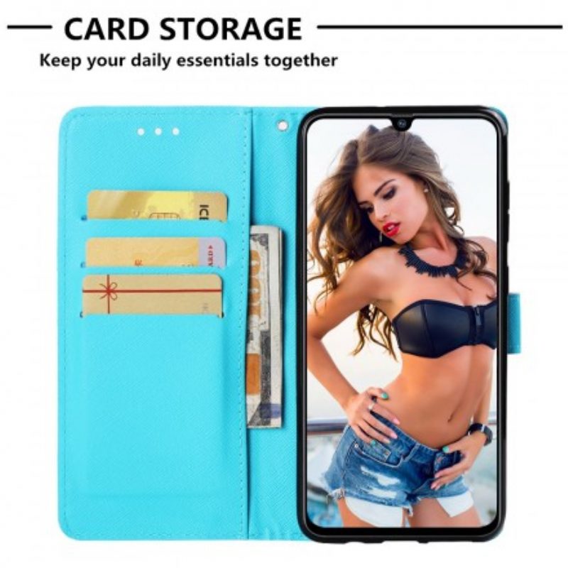 Folio Cover Samsung Galaxy A70 Acchiappasogni Pastello