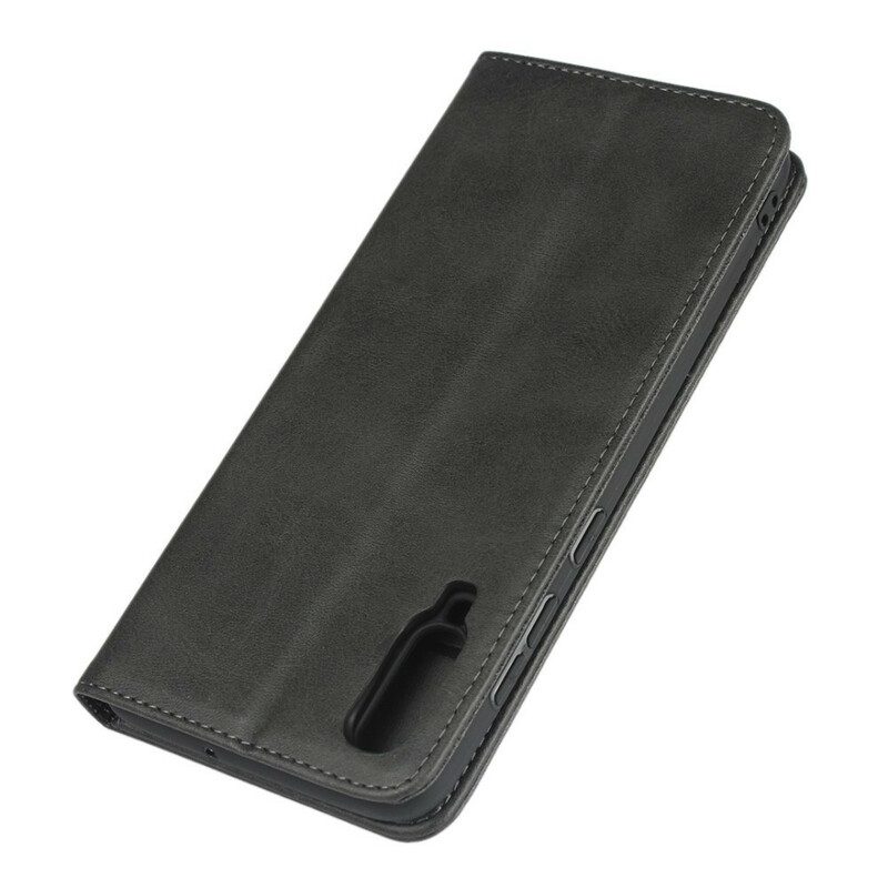 Folio Cover Samsung Galaxy A70 Custodia in pelle Stile Pelle Sobrietà