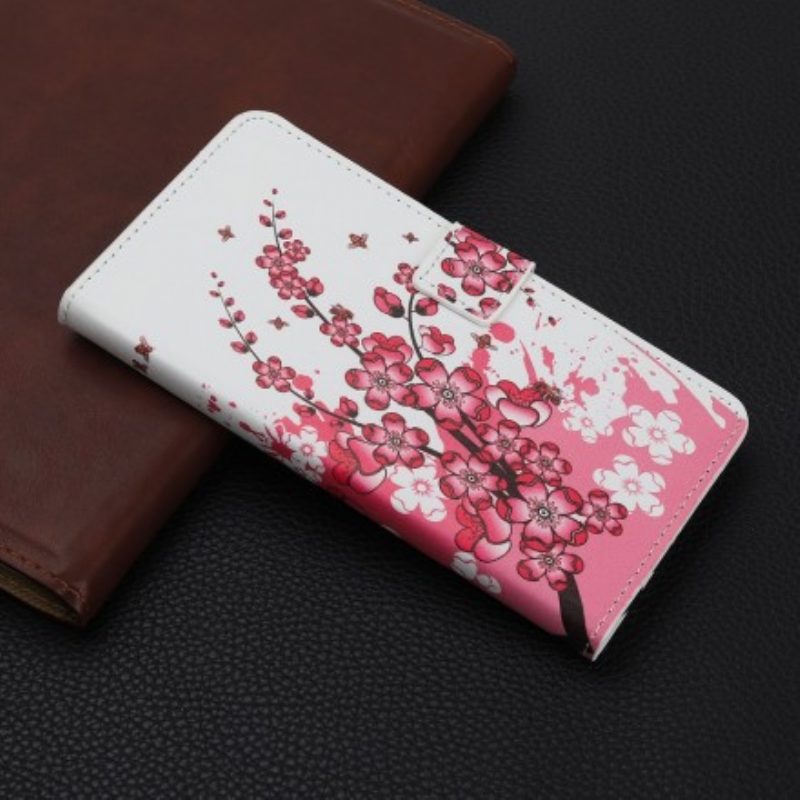 Folio Cover Samsung Galaxy A70 Fiori Tropicali