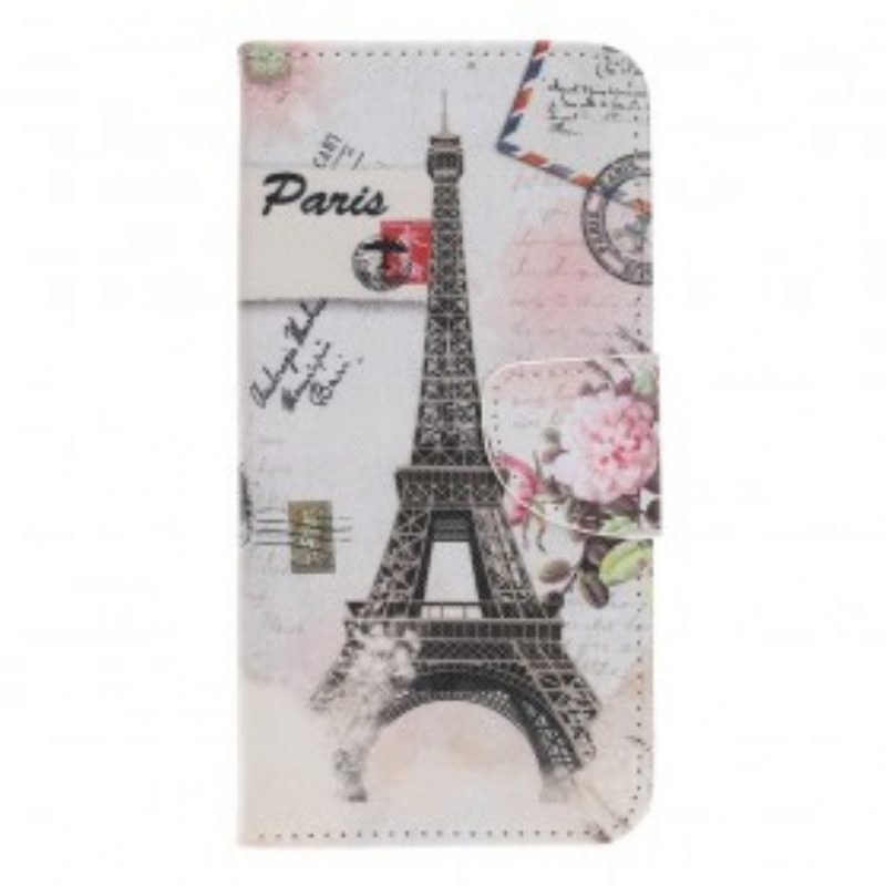 Folio Cover Samsung Galaxy A70 Retrò Torre Eiffel