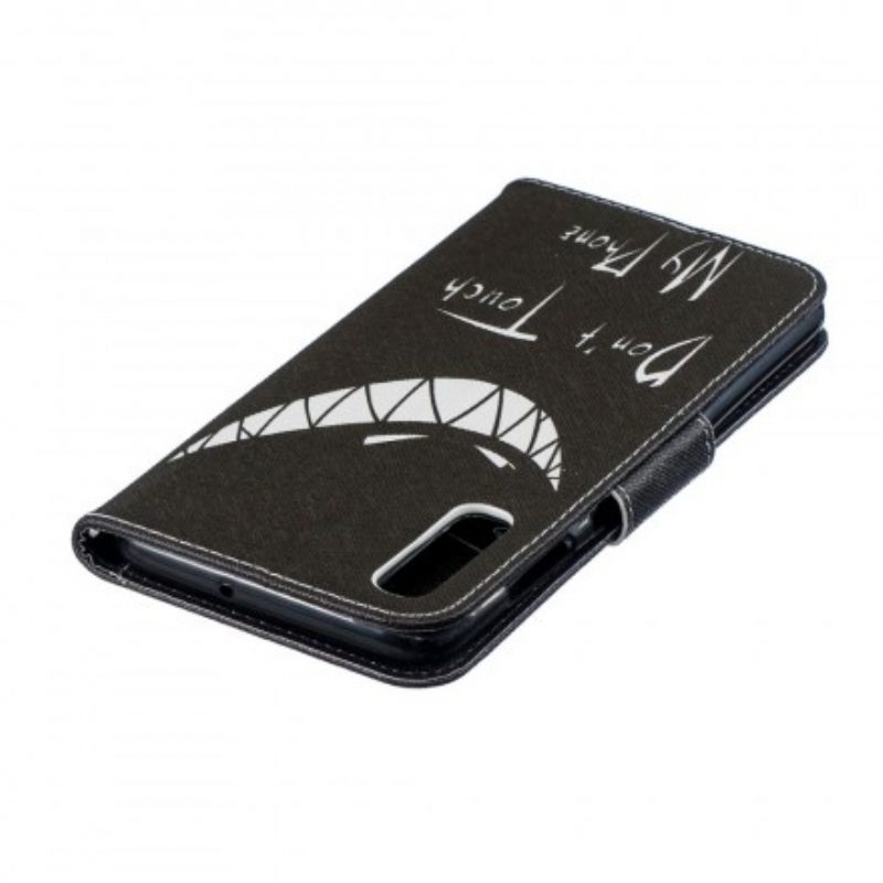 Folio Cover Samsung Galaxy A70 Telefono Del Diavolo