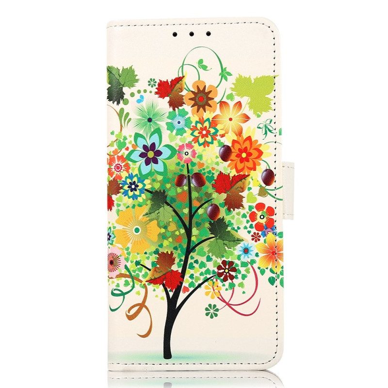 Custodia A Portafoglio Xiaomi 12T / 12T Pro Albero In Fiore