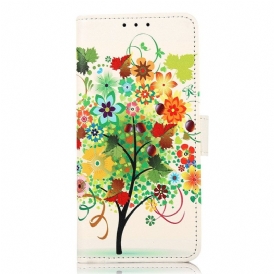 Custodia A Portafoglio Xiaomi 12T / 12T Pro Albero In Fiore