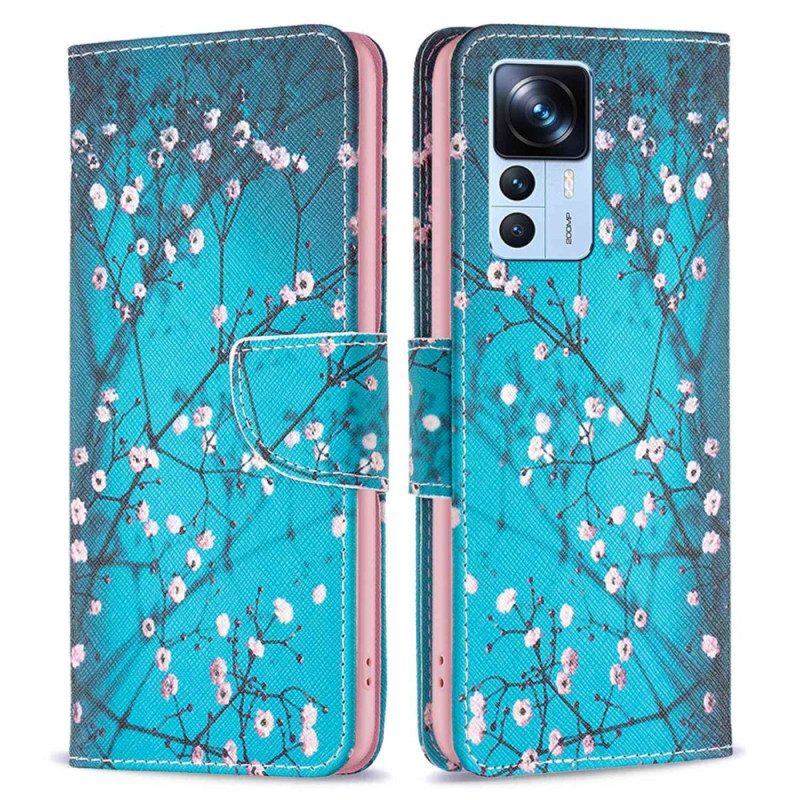 Custodia in pelle Xiaomi 12T / 12T Pro Albero In Fiore