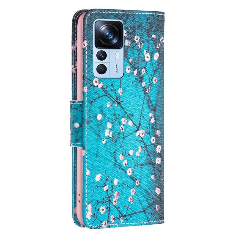 Custodia in pelle Xiaomi 12T / 12T Pro Albero In Fiore