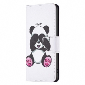 Custodia in pelle Xiaomi 12T / 12T Pro Divertimento Panda