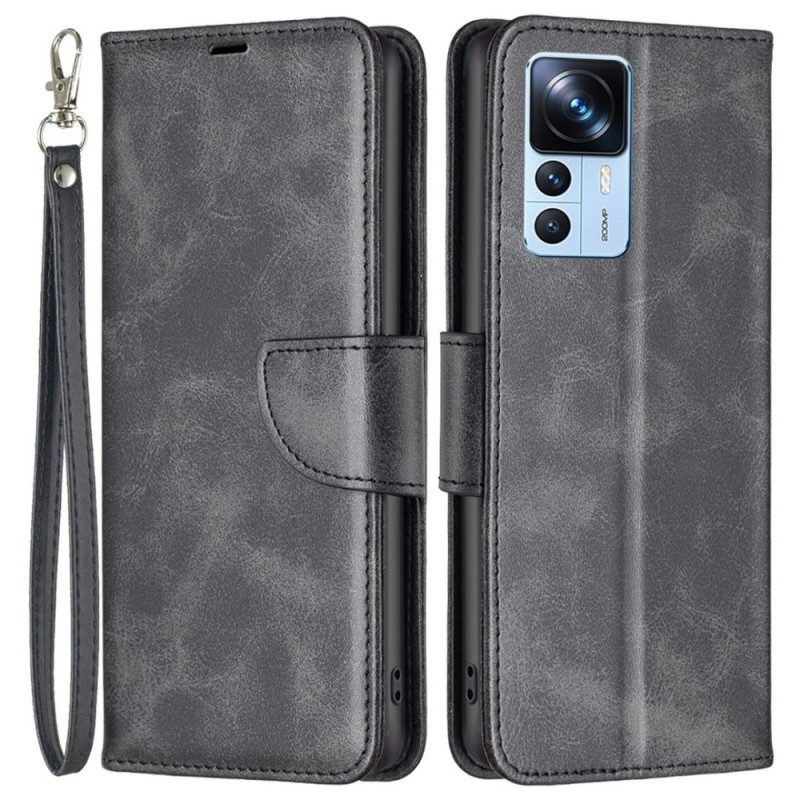 Custodia in pelle Xiaomi 12T / 12T Pro Ecopelle Liscia