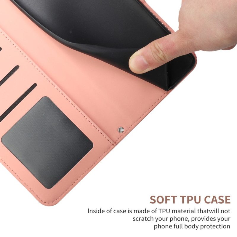 Custodia in pelle Xiaomi 12T / 12T Pro Farfalle Con Cordino