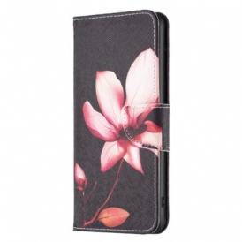 Custodia in pelle Xiaomi 12T / 12T Pro Fiore Rosa