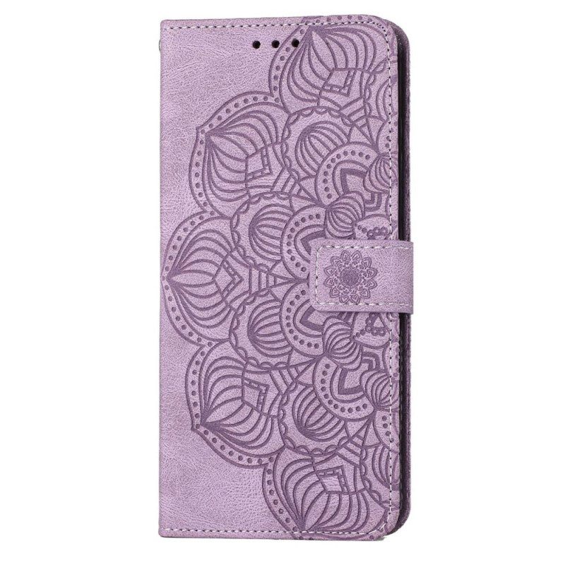 Custodia in pelle Xiaomi 12T / 12T Pro Mandala Barocco Strappy