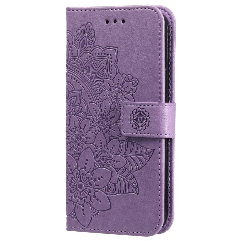 Custodia in pelle Xiaomi 12T / 12T Pro Mandala Strappy