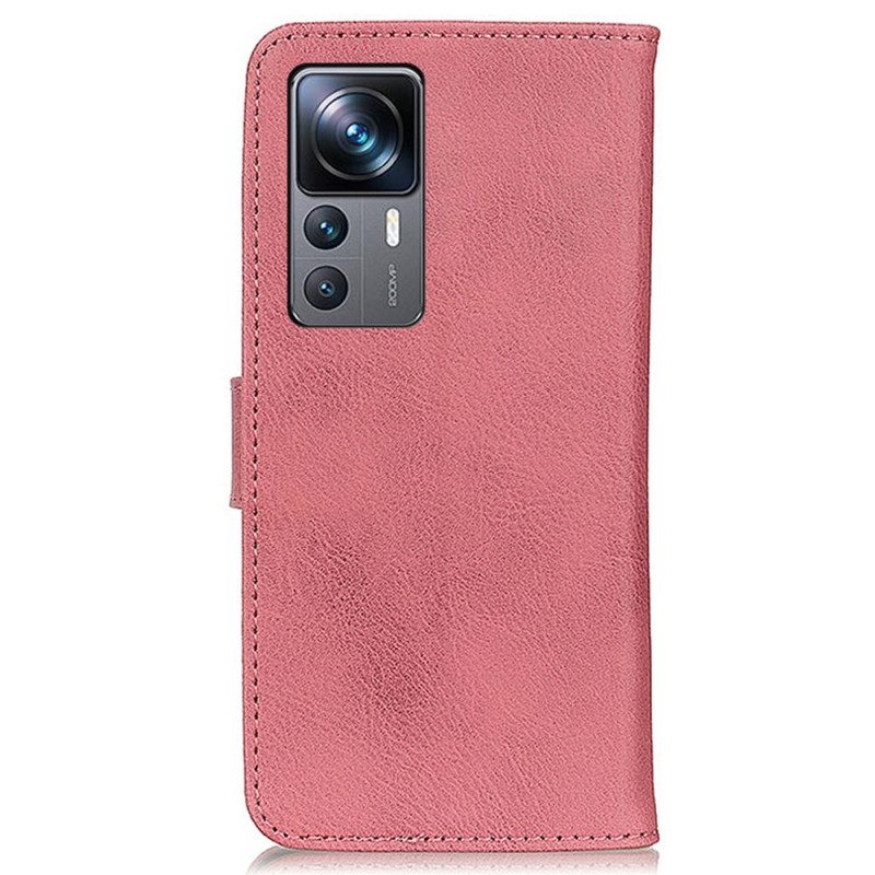 Custodia in pelle Xiaomi 12T / 12T Pro Similpelle Khazneh