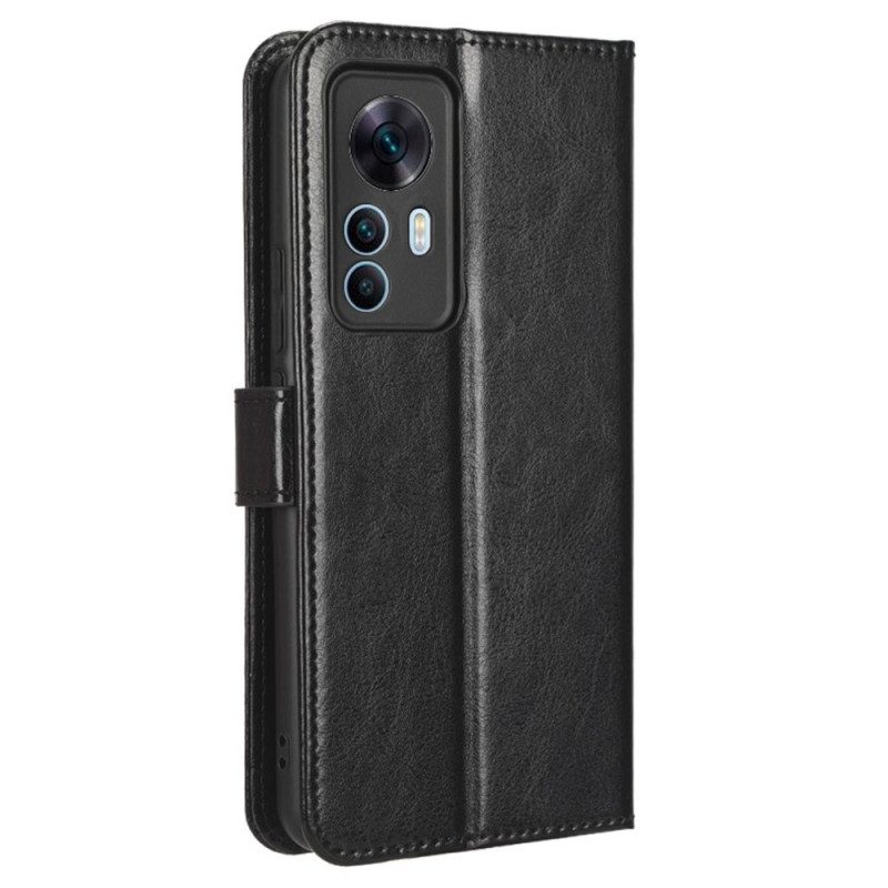 Custodia in pelle Xiaomi 12T / 12T Pro Stile Retrò In Pelle