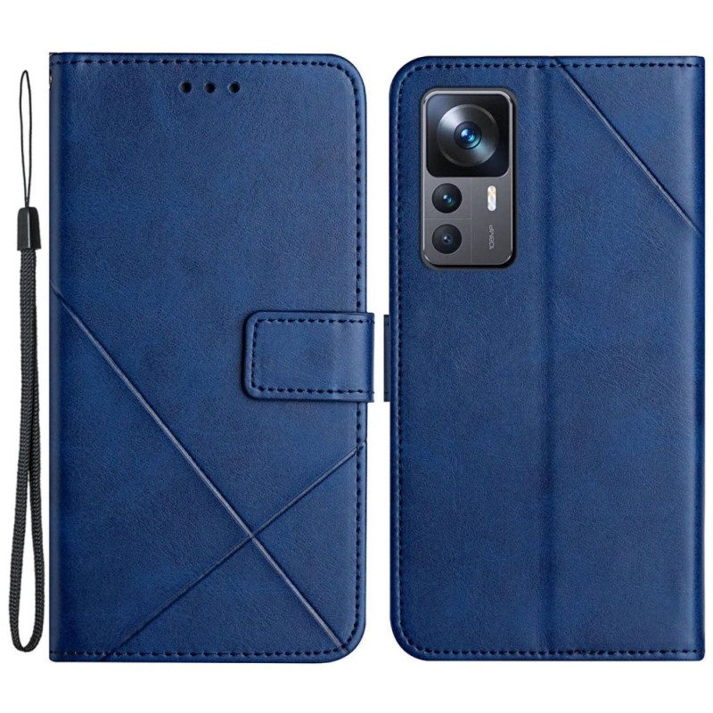 Custodia in pelle Xiaomi 12T / 12T Pro X Design Stile In Pelle Geo