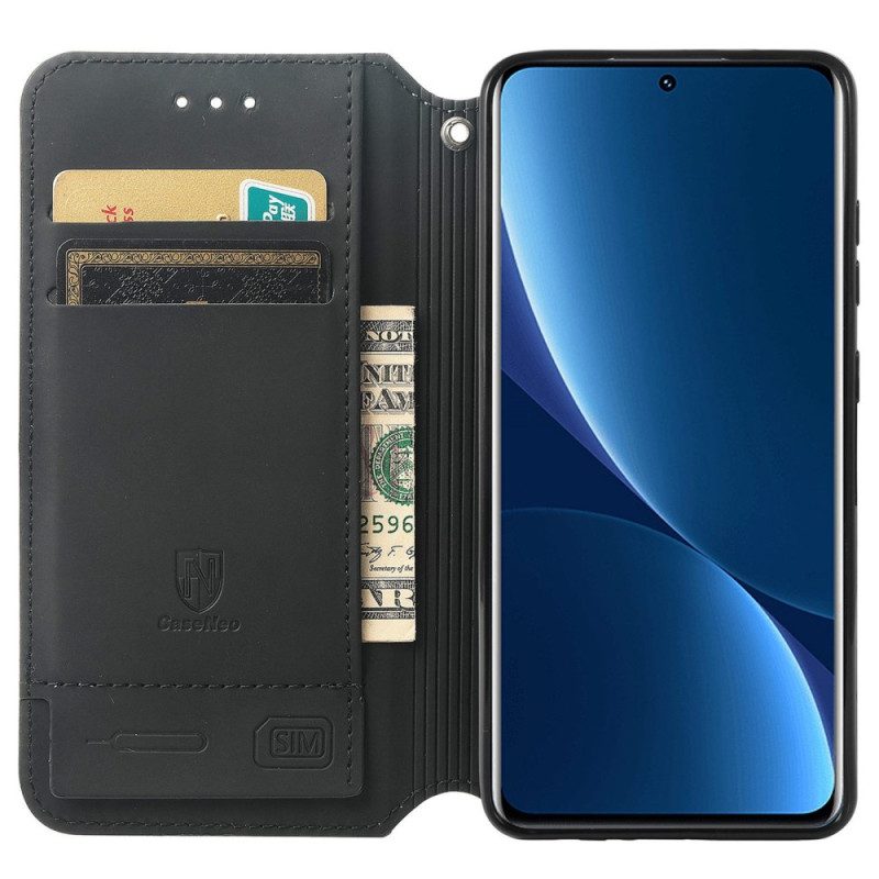 Folio Cover Xiaomi 12T / 12T Pro Custodia in pelle Progettazione Caseneo Rfid