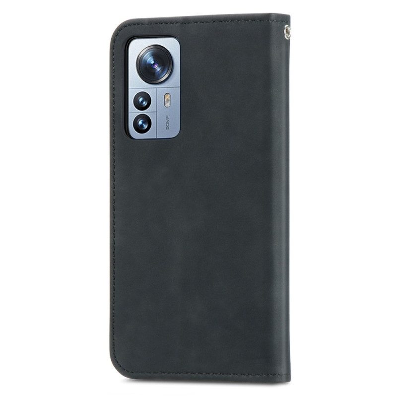 Folio Cover Xiaomi 12T / 12T Pro Custodia in pelle Serie D'epoca