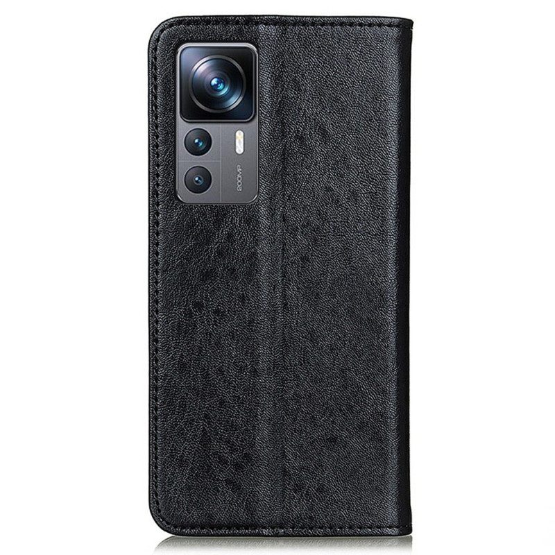 Folio Cover Xiaomi 12T / 12T Pro Custodia in pelle Stile In Pelle