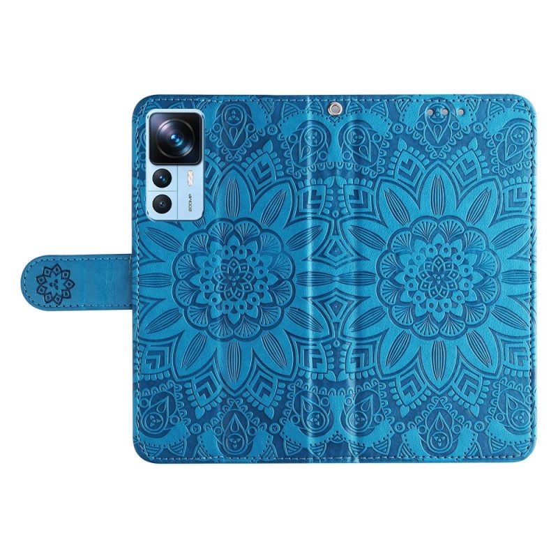 Folio Cover Xiaomi 12T / 12T Pro Girasole Con Cordino