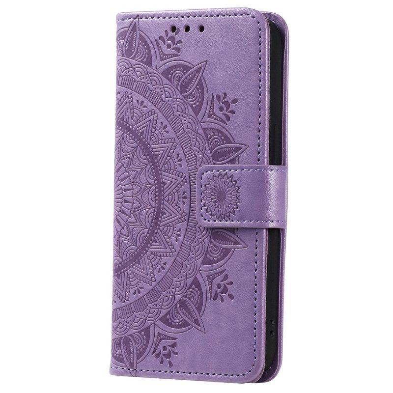 Folio Cover Xiaomi 12T / 12T Pro Mandala Sole Con Cordino