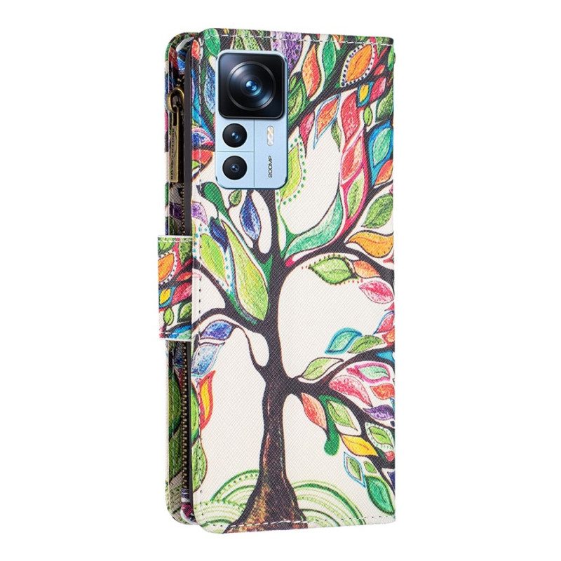 Folio Cover Xiaomi 12T / 12T Pro Tasca Per Albero Con Cerniera