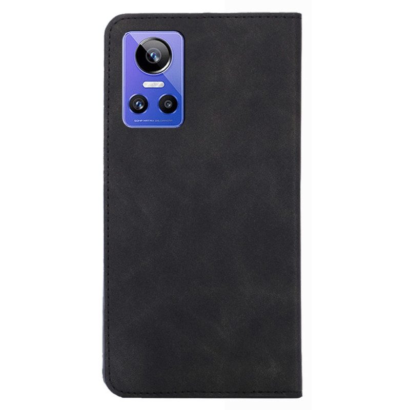 Folio Cover Realme GT Neo 3 Custodia in pelle Trama Di Seta