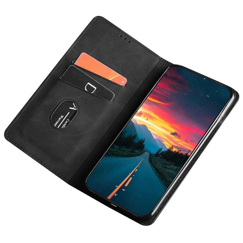 Folio Cover Realme GT Neo 3 Custodia in pelle Trama Di Seta